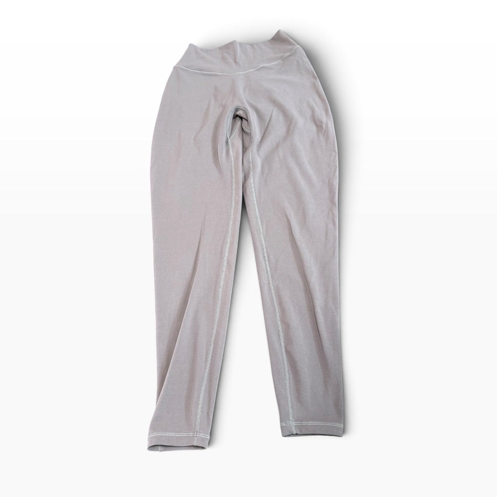 Buffbunny Loch Ness Leggings Women's Large Gray Contrast Stitch High Rise